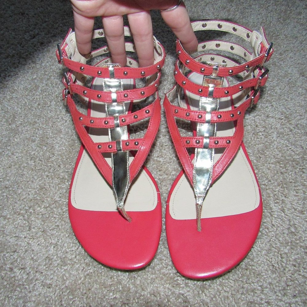Enzo Angiolini Red/Orange Gladiators
